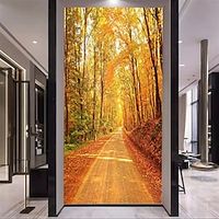 3D Murals Porch Murals Autumn Woods Home Decoration Comtemporary Classic Wall Covering Canvas Material Self adhesive Wallpaper Mural Wall Cloth miniinthebox - thumbnail
