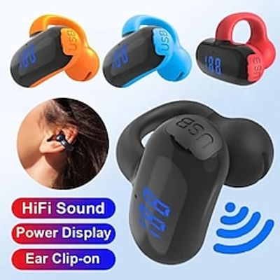 Ear-Clip Bluetooth Single Ear Headphones Bone Conduction Earphone Wireless Earbuds HiFi Music Surround Stereo Bass Sports Gaming Headset with Mic Lightinthebox Ear-Clip Bluetooth Single Ear Headphones Bone Conduction Earphone Wireless Earbuds HiFi Music Surround Stereo Bass Sports Gaming Headset with Mic Lightinthebox