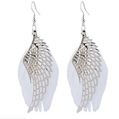 Women's Stud Earrings Stylish Sweet Feather Earrings Jewelry White For Date Festival miniinthebox