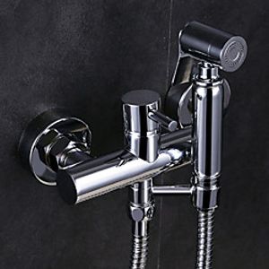Single hole Bidet ElectroplatedToilet Handheld bidet Sprayer Self-Cleaning Contemporary Lightinthebox