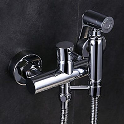 Single hole Bidet ElectroplatedToilet Handheld bidet Sprayer Self-Cleaning Contemporary Lightinthebox