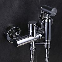 Single hole Bidet ElectroplatedToilet Handheld bidet Sprayer Self-Cleaning Contemporary Lightinthebox - thumbnail