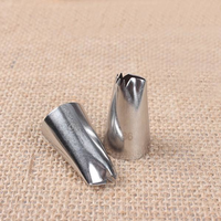 2Pcs DIY Stainless Steel Russian Flower Icing Piping Nozzles Cake Decoration Tips Baking Tools Kit