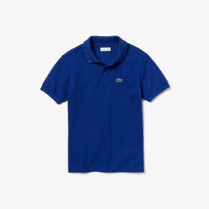 Boys' Lacoste Signature Embroidery Cotton Piqué Polo Shirt