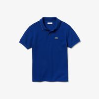 Boys' Lacoste Signature Embroidery Cotton Piqué Polo Shirt - thumbnail