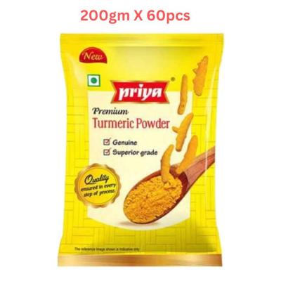Priya Turmeric Powder Pouch 200G (Pack of 60)