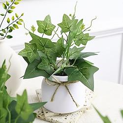 Artificial Plant Realistic Sweet Potato Vine Potted Plant: Lifelike Faux Foliage for Natural Greenery in Any Setting Lightinthebox