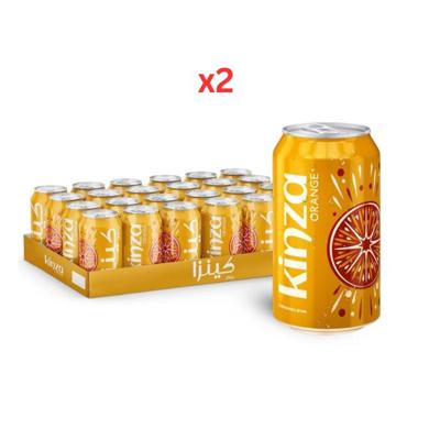 Kinza Carbonated Drink Orange 320Ml Pack of 24 - Bundle of 2 Cartons