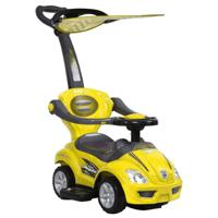 AS-382C Yellow Mega Car Canopy With Handle Pusher Car - Yellow (UAE Delivery Only)