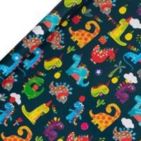 Glick RJ23 Paper Salad Dinoroar Dinosaur Gift Wrapping Paper (200 x 70 cm)