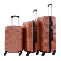 PARA JOHN PJTR3174 3 (20 Inch, 24 Inch, 28 Inch) 4 Wheels Pcs Trolley Luggage Set, Orange