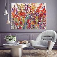 Handmade Oil Painting Canvas Wall Art Decoration Flowers Landscape for Home Dining Room Decor Rolled Frameless Unstretched Painting Lightinthebox - thumbnail