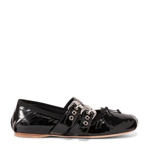 Leather ballet flats