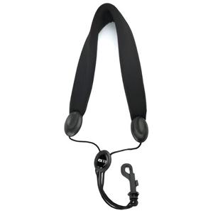 Rico SLA18 Padded Strap with Plastic Snap Hook for Tenor and Baritone Saxophones - Black