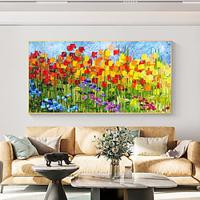 Mintura Handmade Flower Landscape Oil Paintings On Canvas Wall Art Decoration Modern Abstract Textural Pictures For Home Decor Rolled Frameless Unstretched Painting Lightinthebox