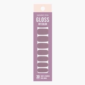 Dashing Diva Gloss Milky Lilac Gel Nail Strip - Set of 30