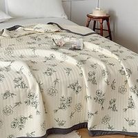 Floral Knitted Summer Cotton Comforter Summer Quilt King Queen Size Lightinthebox