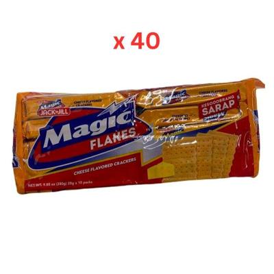 Jack N Jill Magic Flakes Crackers Cheese (10*28G) 280G Pack of 40