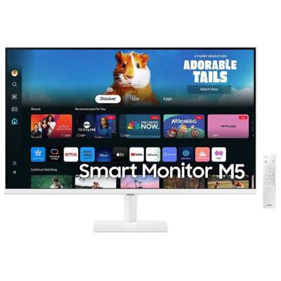 Samsung 27inch M5 M50D FHD LED Smart Monitor White - LS27DM501EMXUE