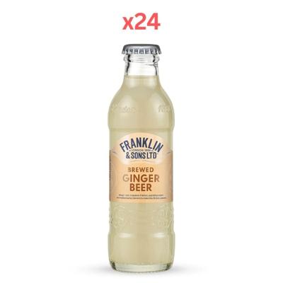 Franklin And Sons Brewed Ginger Beer 200Ml (Pack of 24)