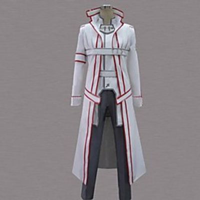 Inspired by SAO Swords Art Online Kirito Anime Cosplay Costumes Japanese Cosplay Suits Patchwork Long Sleeve Coat Pants Belt For Men's / Cloak / Cloak miniinthebox