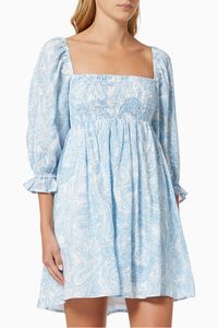 Calista Mini Dress in Linen