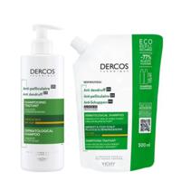 Dercos Anti-Dandruff Shampoo Set Dry Hair 390ml + 500ml