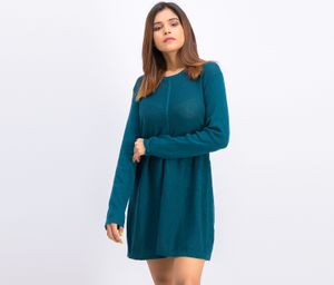 Swingy Knit Tunic Dress  Emerald