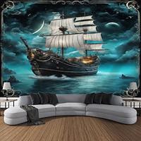 Pirate Ship Hanging Tapestry Wall Art Large Tapestry Mural Decor Photograph Backdrop Blanket Curtain Home Bedroom Living Room Decoration Lightinthebox