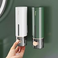 450ml Traceless Wall Mounted Push Type Liquid Dispenser Wall Mounted Manual Soap Dispenser Liquid Hand Sanitizer Dispenser for Shampoo Body Wash Facial Cleanser miniinthebox - thumbnail
