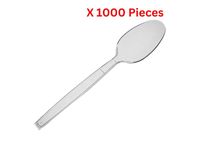 Hotpack Plastic Heavy Duty Clear Spoon 1000 Pieces - CDSPHD6