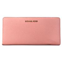 Michael Kors Jet Set Travel Large Primrose Leather Continental Wristlet Wallet (82640)