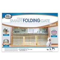 Four Paws Decor Expanding Wood Gate 26-42 W X 24 H