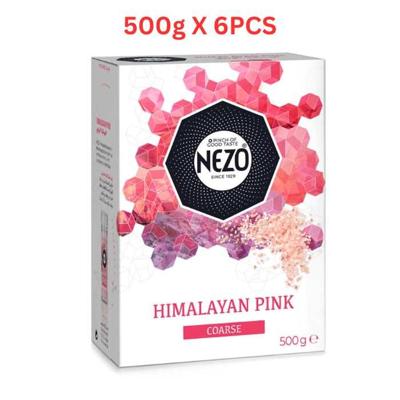 Nezo Himalayan Coarse Salt 500g Pack of 6