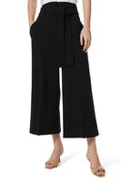 Crepe Belted Crop Pants - thumbnail