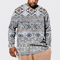 Men's Plus Size Pullover Sweatshirt Big and Tall Graphic Crew Neck Long Sleeve Spring   Fall Basic Fashion Streetwear Comfortable Casual Sports Tops Lightinthebox - thumbnail