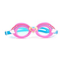 Bling2o Aqua2ude Hearts And Rainbows Pink Swim Kids Goggles - thumbnail