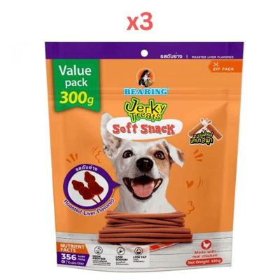 Bearing Jerky Treats Stick Roasted Liver 300G (Pack of 3)