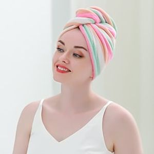 Microfiber Hair Turban Wrap,Quick Dry Hair Towel Wrap Turban- Super Absorbent,Unique Design, (For better water absorption,please wash and dry the towel before first use) miniinthebox