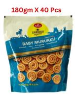 Haldirams Dakshin Express Baby Murukku 180 Gms Pack Of 40 (UAE Delivery Only)