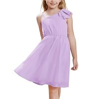 Girls One Shoulder Spring Dresses Cute Chiffon Flower Girl Dress 5-12Y Lightinthebox Girls One Shoulder Spring Dresses Cute Chiffon Flower Girl Dress 5-12Y Lightinthebox