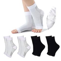 1Pairs Neuropathy Socks for Women and Men, Soothe Socks for Neuropathy Pain, Toeless Compression Ankle Socks, Ankle Brace Plantar Fasciitis Relief Lightinthebox