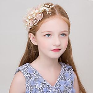 Kids Baby Girls' New Children's Headwear Mori Dance Performance Hair Accessories Golden Hair Band Flower Girl Flower Head Flower Girl Hair Band Lightinthebox