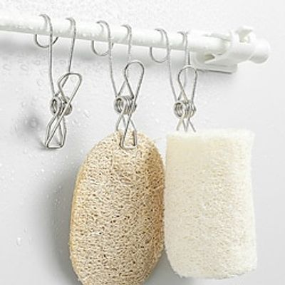 24PCS Stainless Steel Storage Small Clip Hook Bathroom Multifunctional Clothes Windproof Clothes Hanger Household Storage Clothes Hanger Lightinthebox