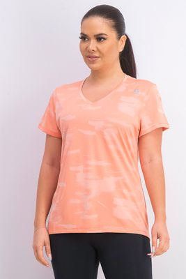 Womens Running One Series Jacquard Tee Stepink Womens Running One Series Jacquard Tee Stepink