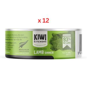 Kiwi Kitchens Grass Fed Lamb Dinner Canned Wet Cat Food 85G Pack Of 12