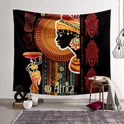 African Style Wall Tapestry Art Decor Blanket Curtain Hanging Home Bedroom Living Room Decoration Polyester miniinthebox