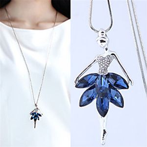 Long Necklace Women's Geometrical Precious Elegant Romantic Fashion Classic Sweet Cute Lovely Blue 70 cm Necklace Jewelry 1pc for Gift Daily Carnival Prom Festival Geometric Lightinthebox