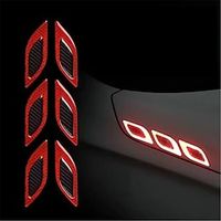 StarFire 6pcsSet Car Reflective Stickers Anti-Scratch Safety Warning Sticker for Truck Auto Motor Exterior Decorative Accessories Lightinthebox - thumbnail