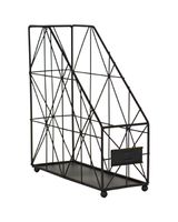 AQ Keira Matte Black Wire Vertical File Organizer